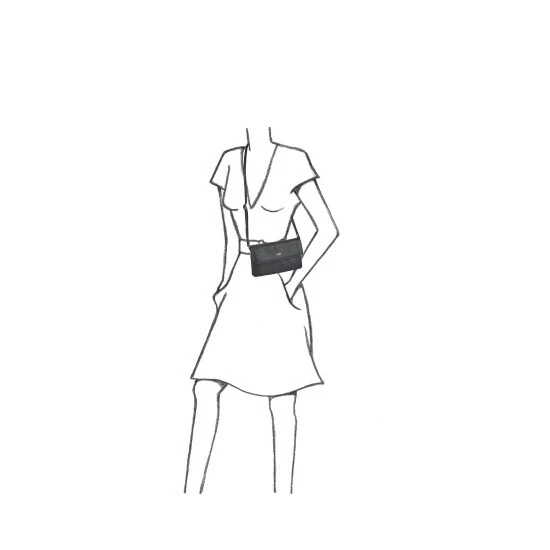OSPREY LONDON Sasha Black Leather Cross-Body Clutch Bag 5 OSPREY LONDON Sasha Black Leather Cross-Body Clutch Bag - Image 5