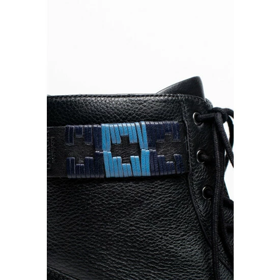 unnamed-file-1001.jpg OSPREY LONDON Women's The Honeydew Black Leather Belted Ankle Boots -Osprey LondonSales unnamed file 1001