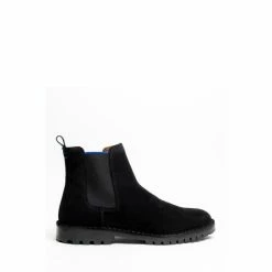 OSPREY LONDON Black Leather 'The Chester' Chelsea Boots