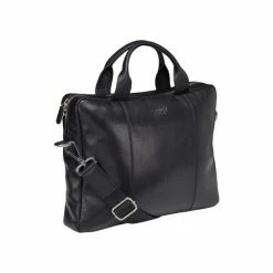 OSPREY LONDON The Farringdon Black Leather Laptop Bag 2 OSPREY LONDON The Farringdon Black Leather Laptop Bag -Osprey LondonSales unnamed file 105