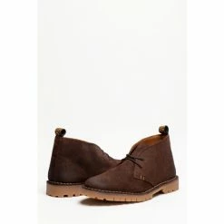 OSPREY LONDON Chocolate Suede 'The Monty' Desert Boots -Osprey LondonSales unnamed file 1057
