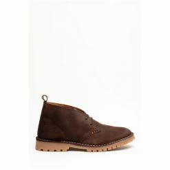 OSPREY LONDON Chocolate Suede 'The Monty' Desert Boots -Osprey LondonSales unnamed file 1060
