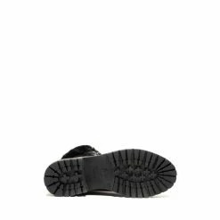 OSPREY LONDON Women's The Minnie Black Leather & Suede Lace-Up Boots -Osprey LondonSales unnamed file 1100