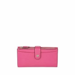 OSPREY LONDON Winchester Matinee Grainy Hide Leather Purse Navy -Osprey LondonSales unnamed file 1124