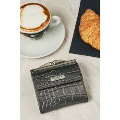 OSPREY LONDON Snap Leather Matinee Purse Yellow -Osprey LondonSales unnamed file 1132