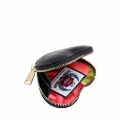 OSPREY LONDON Leather Viola Polished Croc Heart Zip Around Purse Black 2 OSPREY LONDON Leather Viola Polished Croc Heart Zip Around Purse Black -Osprey LondonSales unnamed file 1138