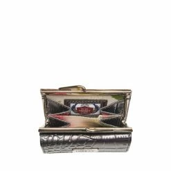 OSPREY LONDON Snap Leather Matinee Purse Pool Blue -Osprey LondonSales unnamed file 1171