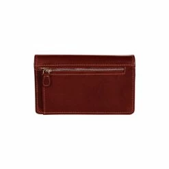 OSPREY LONDON Narissa Cognac Brown Leather Purse -Osprey LondonSales unnamed file 1179