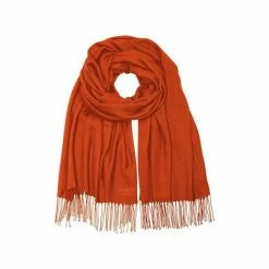 OSPREY LONDON The Rainbow Wrap Scarf Red Pepper -Osprey LondonSales unnamed file 1241
