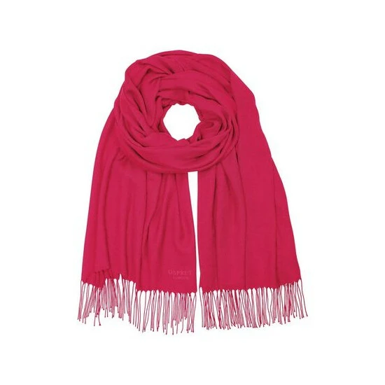OSPREY LONDON The Rainbow Wrap Scarf Raspberry 8 OSPREY LONDON The Rainbow Wrap Scarf Raspberry - Image 8