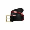 OSPREY LONDON Black Mendoza 6cm Leather Belt