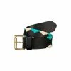 OSPREY LONDON Mendoza Black Leather Belt