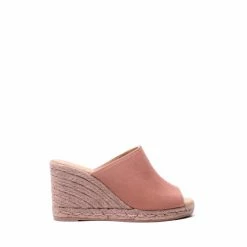 Osprey London Womens Rose Canvas The Casablanca Wedges