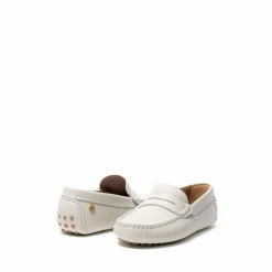 Osprey London Womens Cream Leather The Maritime Moccasins -Osprey LondonSales unnamed file 1355