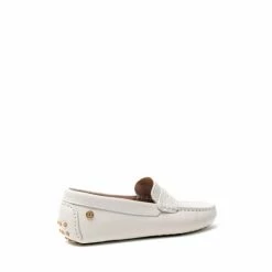 Osprey London Womens Cream Leather The Maritime Moccasins -Osprey LondonSales unnamed file 1357