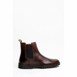 OSPREY LONDON Brown Leather 'The Chester' Chelsea Boots