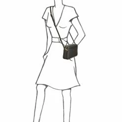 OSPREY LONDON Black Saddle Leather Lennox Medium Cross-Body Bag -Osprey LondonSales unnamed file 141