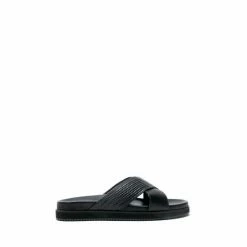 Osprey London Mens Black Leather The Tropic Sandals -Osprey LondonSales unnamed file 1414