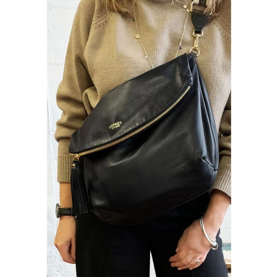 unnamed-file-143.jpg OSPREY LONDON Large Smooth Calf Leather Milano Cross-Body Bag Black -Osprey LondonSales unnamed file 143