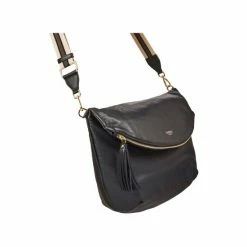 OSPREY LONDON Large Smooth Calf Leather Milano Cross-Body Bag Black 4 OSPREY LONDON Large Smooth Calf Leather Milano Cross-Body Bag Black -Osprey LondonSales unnamed file 147
