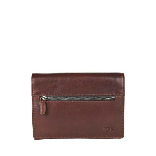 OSPREY LONDON Mens Carter Hanging Leather Washbag Black 5 OSPREY LONDON Mens Carter Hanging Leather Washbag Black - Image 5