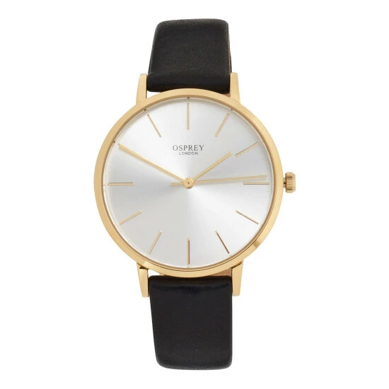 OSPREY LONDON Womens Black Carlsten Stainless Steel Watch 1 OSPREY LONDON Womens Black Carlsten Stainless Steel Watch