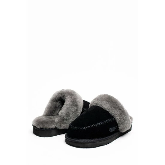 unnamed-file-1589.jpg OSPREY LONDON Black Suede 'The Celeste' Slippers -Osprey LondonSales unnamed file 1589