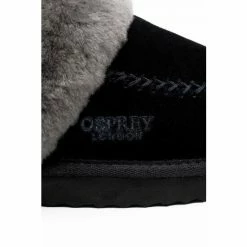 OSPREY LONDON Black Suede 'The Celeste' Slippers 4 OSPREY LONDON Black Suede 'The Celeste' Slippers -Osprey LondonSales unnamed file 1591