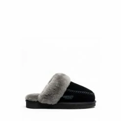 OSPREY LONDON Black Suede 'The Celeste' Slippers 5 OSPREY LONDON Black Suede 'The Celeste' Slippers -Osprey LondonSales unnamed file 1592