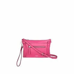 OSPREY LONDON Ruby Leather Cross Body Clutch Bag Mauve Pink -Osprey LondonSales unnamed file 16