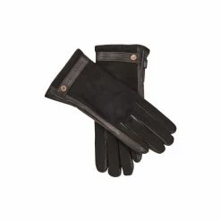 OSPREY LONDON The Ella Suede & Leather Gloves Wine Red 6 OSPREY LONDON The Ella Suede & Leather Gloves Wine Red -Osprey LondonSales unnamed file 1613