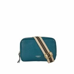 OSPREY LONDON Womens Grainy Hide Leather Roma Cross-Body Bag Teal Blue 12 OSPREY LONDON Womens Grainy Hide Leather Roma Cross-Body Bag Teal Blue -Osprey LondonSales unnamed file 171