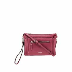 OSPREY LONDON Ruby Leather Cross Body Clutch Bag Mauve Pink -Osprey LondonSales unnamed file 21