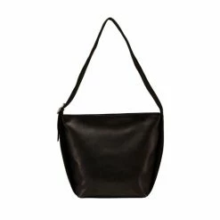 OSPREY LONDON Grainy Hide Leather Millie Hobo Bag Nut Brown