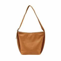 OSPREY LONDON Grainy Hide Leather Millie Hobo Bag Nut Brown -Osprey LondonSales unnamed file 227