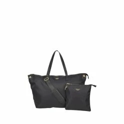 OSPREY LONDON The Wanderer Nylon Weekend Holdall Bag With Pouch Black