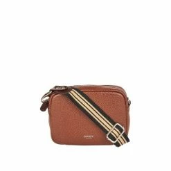 OSPREY LONDON Chiswick Grainy Hide Leather Crossbody Bag Tan Brown -Osprey LondonSales unnamed file 246
