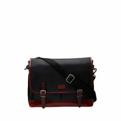 Osprey London OSPREY LEATHER Brown Grantham Waxed Canvas & Leather Satchel -Osprey LondonSales unnamed file 264