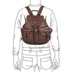 OSPREY LONDON Washed Leather Hazelden Backpack Cognac -Osprey LondonSales unnamed file 279