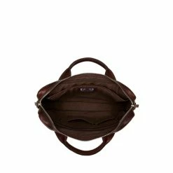 OSPREY LONDON Chocolate Brown Farringdon Leather Laptop Bag -Osprey LondonSales unnamed file 291