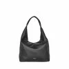 OSPREY LONDON Miller Italian Leather Hobo Bag Black