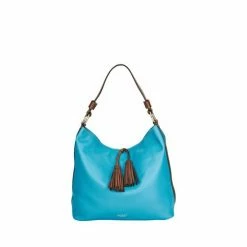 OSPREY LONDON Savanna Leather Hobo Bag Sky Blue -Osprey LondonSales unnamed file 353