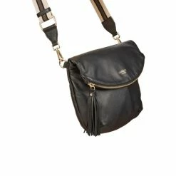 OSPREY LONDON Womens Smooth Calf Leather Milano Cross-Body Bag Black 4 OSPREY LONDON Womens Smooth Calf Leather Milano Cross-Body Bag Black -Osprey LondonSales unnamed file 377