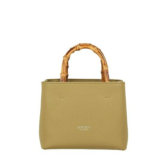 OSPREY LONDON Nappa Leather Mini Clio Grab Bag Pear Green 6 OSPREY LONDON Nappa Leather Mini Clio Grab Bag Pear Green - Image 6