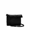 OSPREY LONDON Black Saddle Leather Kelso Cross-Body Bag