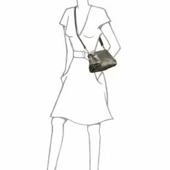 OSPREY LONDON The Carina Shrug Italian Leather Handbag Midnight Blue -Osprey LondonSales unnamed file 401