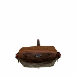 OSPREY LONDON Cognac Leather Brixton Croc Satchel Bag -Osprey LondonSales unnamed file 440