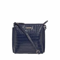 OSPREY LONDON Leather Minster Croc Cross-Body Bag Cognac Brown -Osprey LondonSales unnamed file 45