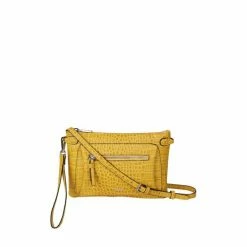 OSPREY LONDON Leather Ruby Croc Cross-Body Bag Fir -Osprey LondonSales unnamed file 450