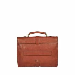 OSPREY LONDON Tan Brown The Knighton Italian Leather Briefcase -Osprey LondonSales unnamed file 453